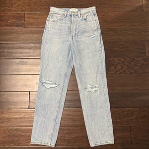 Denim Forum The Boyfriend High Rise Loose Distressed Jeans - Women’s 26